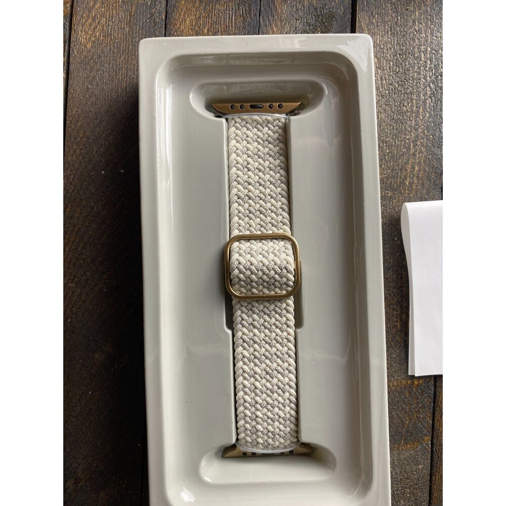 Heyday Apple Watch Knit Band Stretchy Adjustable Stone White  42- 49mm